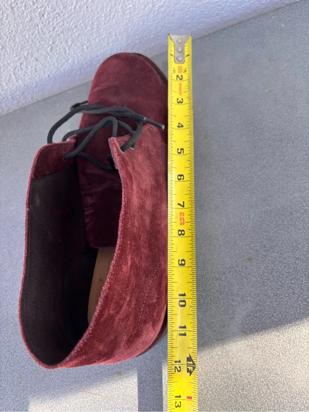 Solovair Burgundy Suede Chukka Ankle Boots Made n England Mens UK Sz 11 Or US 12